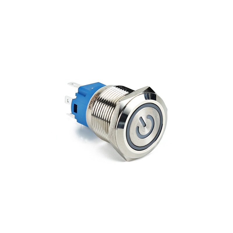 Waterproof momentary switch power LED waterproof metal push button IP67 XDL17-16NAEP15C