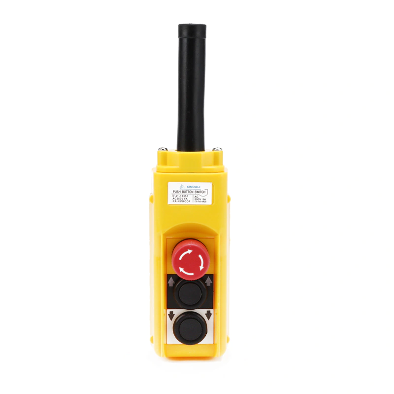 COP2B Crane Button Switch Box Lifting Dustproof Rainproof Plastic Yellow 