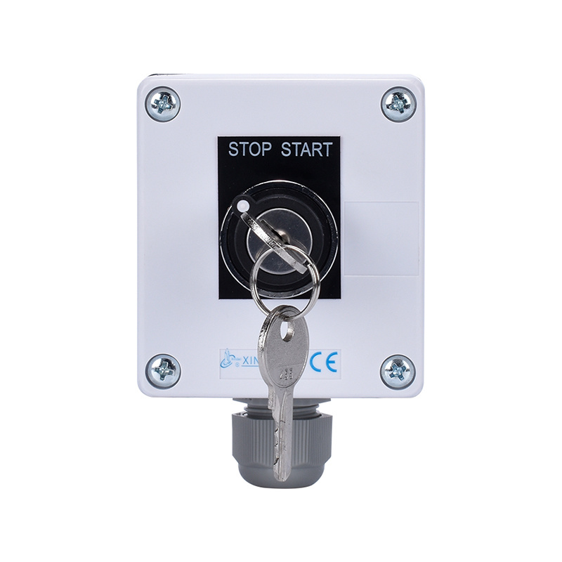 Key Latching Release Metal Push Button Switch Station Box XDL55-BB142PH29