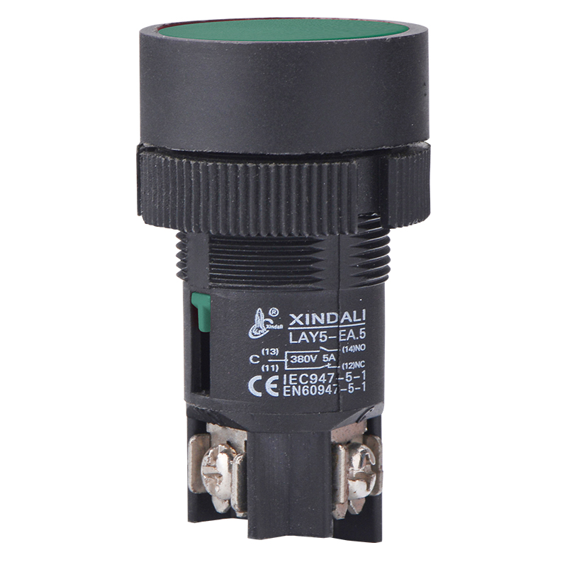 Spring Return Marked Push Button Green Button Switch