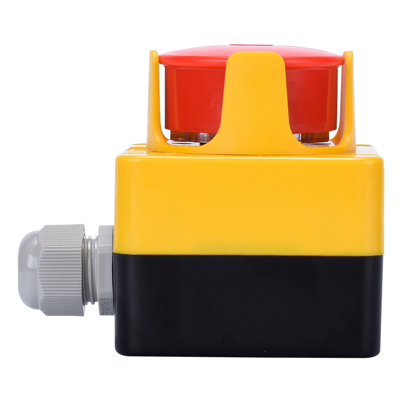 Yellow Color Emergency Stop Switch Box Emergency Stop Push Button ...